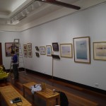 Setting up the exhibition