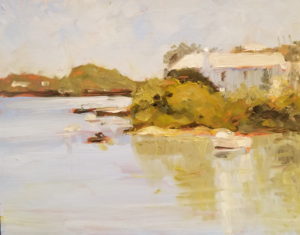 Mangrove Bay, 10" x 8", oil