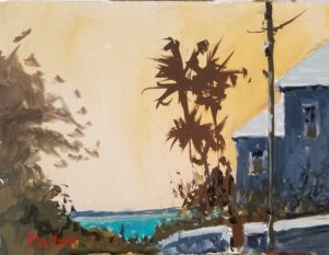 Gouache painting, 6"x8" Somerset, Bermuda